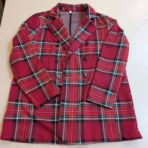 Maurices Red Plaid Women's Blazer